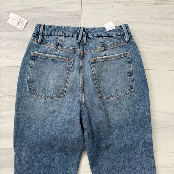 NWT Good American Light Blue Ripped Straight Leg Indigo Jeans - Picture 5 of 8